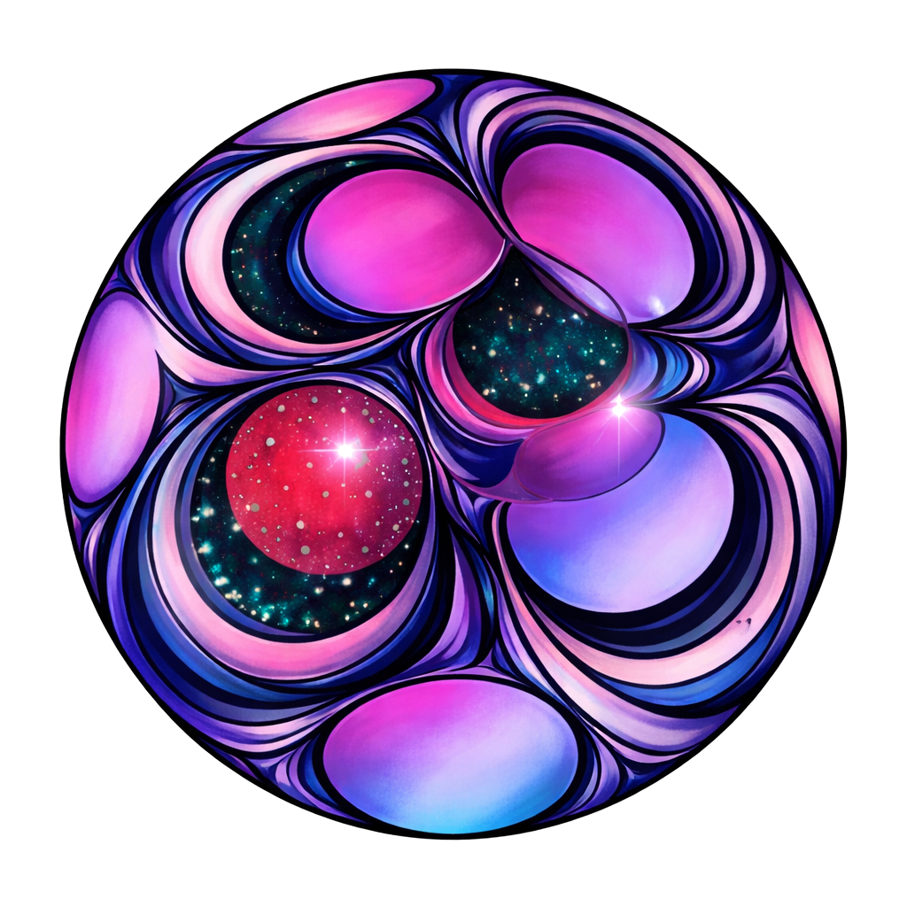 Handcrafted glass art sphere